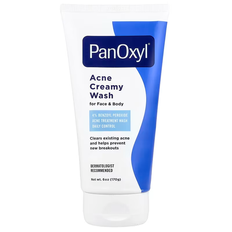 PanOxyl Acne Creamy Wash 4% Benzoyl Peroxide Cleanser 170g