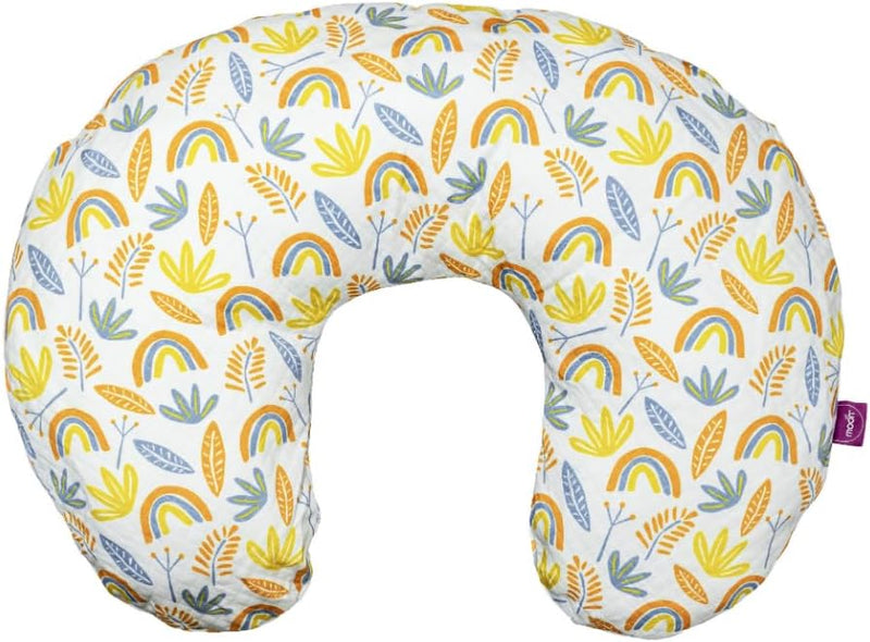 Moon Nursing Support Pillow Rainbow Portable Breastfeeding Cushion with Removable Cover