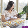 Moon Nursing Support Pillow Rainbow Portable Breastfeeding Cushion with Removable Cover