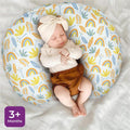 Moon Nursing Support Pillow Rainbow Portable Breastfeeding Cushion with Removable Cover