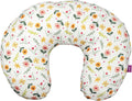 Moon Portable Nursing Breastfeeding Support Pillow, Removable Zippered Cotton Blend Cover, Flower Pattern, 1 Piece
