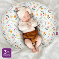 Moon Portable Nursing Breastfeeding Support Pillow, Removable Zippered Cotton Blend Cover, Flower Pattern, 1 Piece