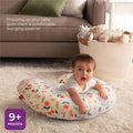 Moon Portable Nursing Breastfeeding Support Pillow, Removable Zippered Cotton Blend Cover, Flower Pattern, 1 Piece