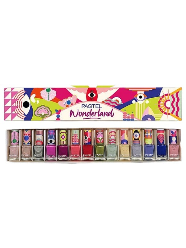 Nail Polish Set Pastel Wonderland Glossy Chip-Resistant 14 Pieces