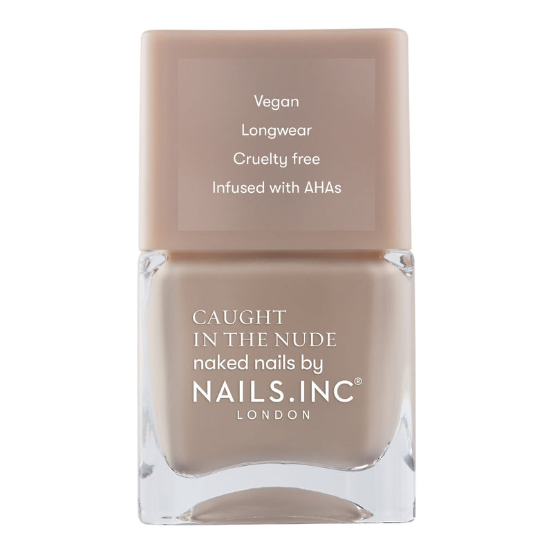 Nails Inc Caught In The Nude South Beach AHA-Infused Pastel Nude Nail Polish
