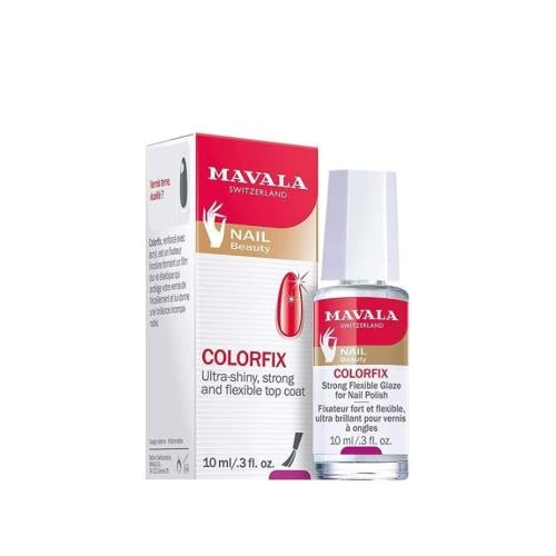 Mavala Color Fix Clear Top Coat Nail Polish Acrylic Acid-Enriched 10ml