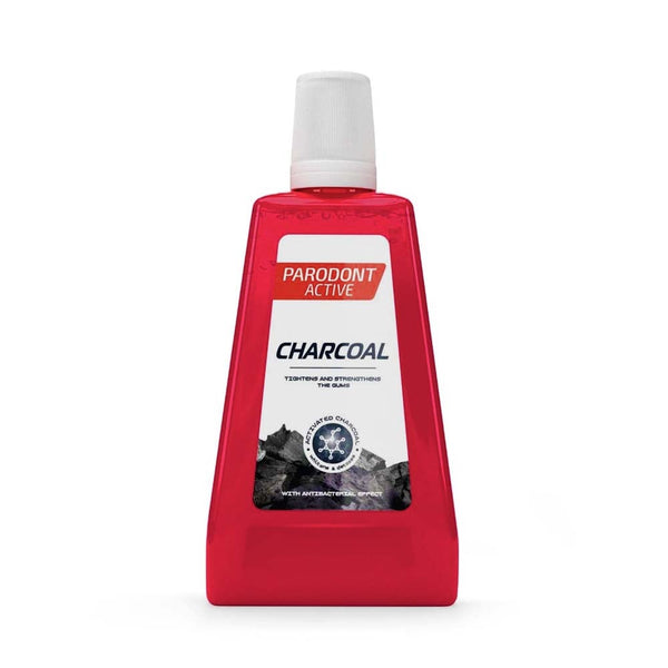 Parodont Active Charcoal Mouthwash with Sodium Fluoride 450 ppm F, 300 ml