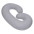 Moon Bamboo Ultimate Comfort 4-in-1 C-Shaped Maternity Body Pillow, Grey