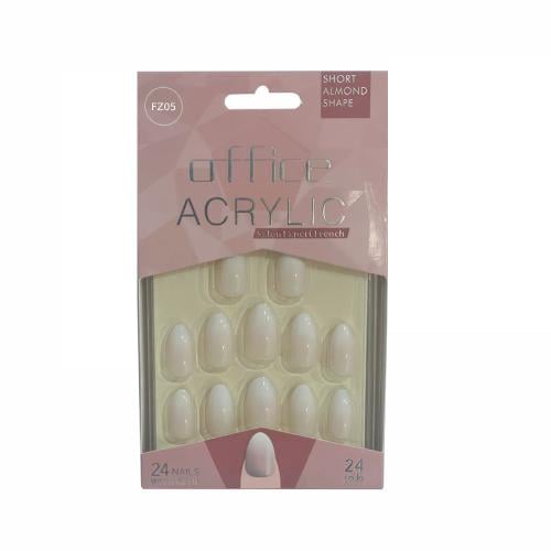 Office FZ05 Glitter Adhesive Artificial Nails, Natural Look, 24 Pieces