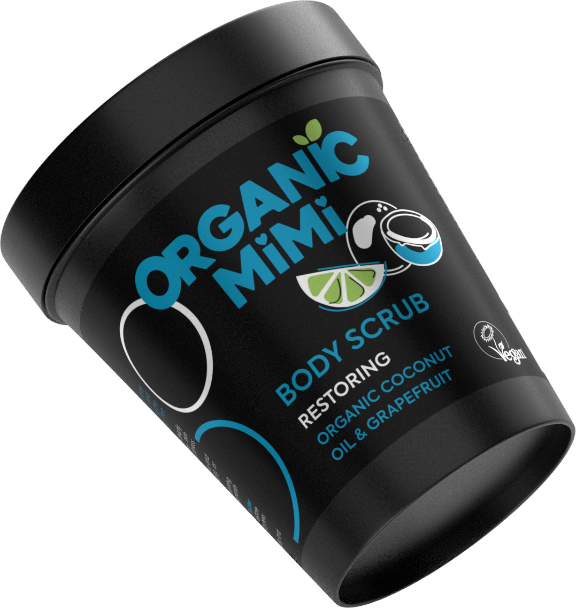 Organic Mimi Body Scrub Restoring Formula with Grapefruit and Coconut Extracts