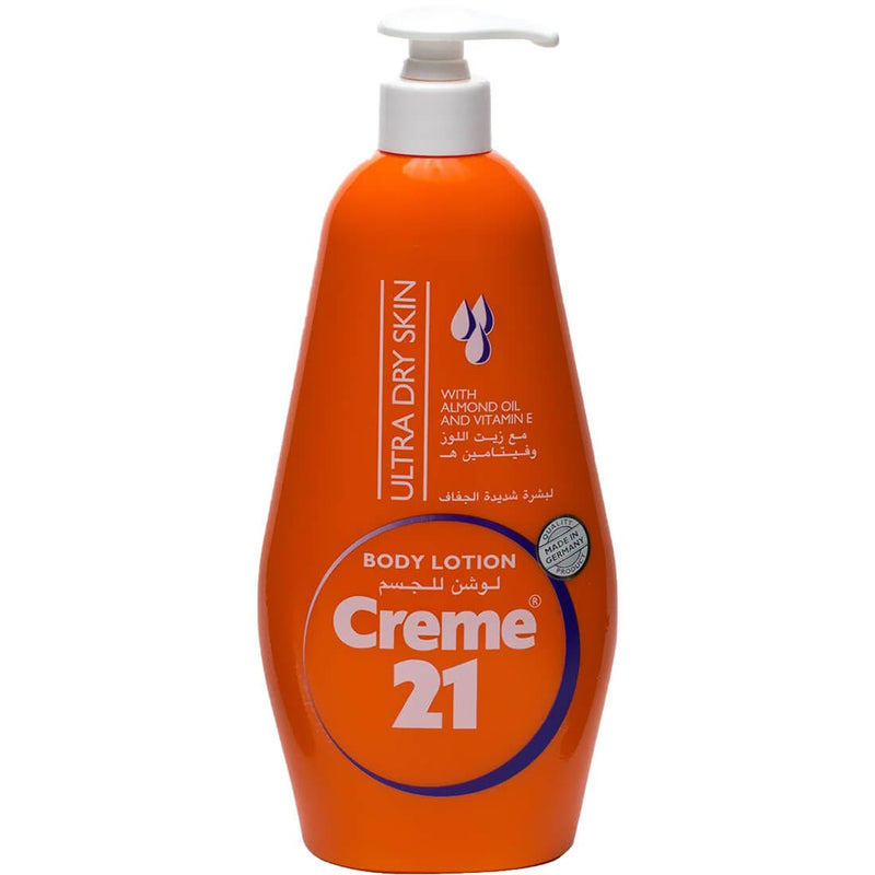 Creme 21 Ultra Dry Skin Body Lotion with Almond Oil and Vitamin E, 600 ml