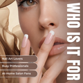 Sally Hansen Salon Effects Press-On Nails A La Mode IV Short Square French Tip 30 Nails
