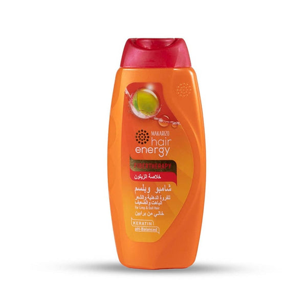 Makarizo Fiber Therapy Shampoo with Olive Extract, Keratin and Amino Acids, 330 ml