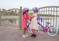 Spartan Barbie Kids Bicycle Helmet, Pink and White, Adjustable Fit, 50-52 cm
