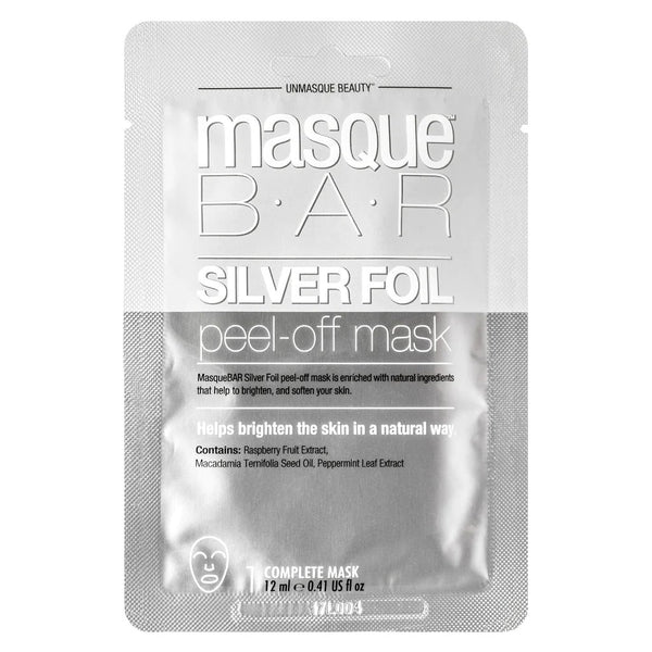 MASQUE BAR Silver Foil Peel Off Sheet Face Mask