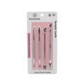 4-Piece Stainless Steel Cuticle Care Tool Set, Double-Headed Nail Cleaning Kit