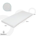Moon Baby Quilted Crib Mattress Classic Foam White Removable Cover