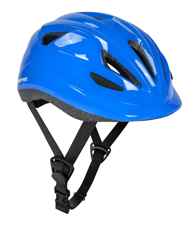 Spartan Kids In-Mold Bicycle Helmet Blue Small Adjustable Fit