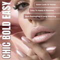 Sally Hansen Salon Effects Press-On Nails Oval Shimmery Champagne Out of This Pearl 30 Nails