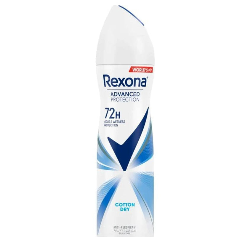 Rexona Cotton Dry Deodorant Spray 72H Protection Women 150 ml