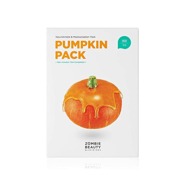 SKIN1004 Zombie Beauty Pumpkin Pack Face Masks with 61% Pumpkin Extract, 16 x 4 g