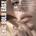 Sally Hansen Salon Effects Press-On Nails, 041 Needing Space, Medium Almond French Tips