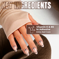 Sally Hansen Salon Effects Press-On Nails, 041 Needing Space, Medium Almond French Tips