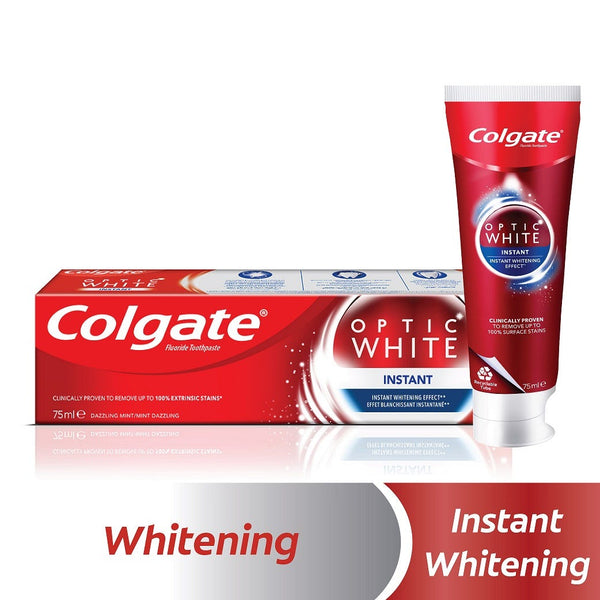 Colgate Optic White Instant Brightening Toothpaste with Optic Brighteners