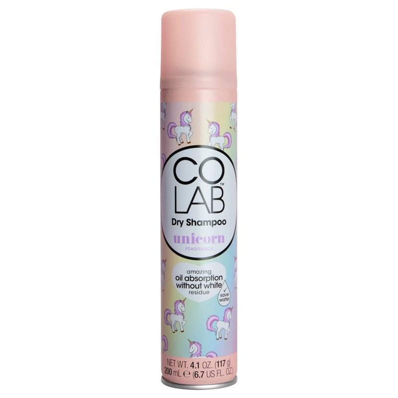 Colab Dry Shampoo Invisible Unicorn Fragrance Aerosol Jasmine Vanilla 200ml