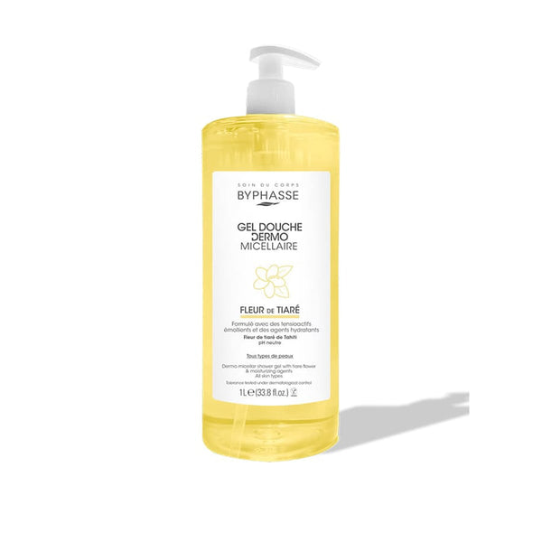 Byphasse Micellar Shower Gel Monoi Tiare Flower Scent 1 L