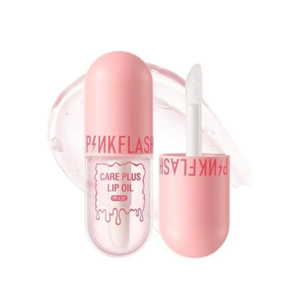 Pink Flash Care Plus Lip Oil Glossy Finish Vitamin E Lightweight Formula