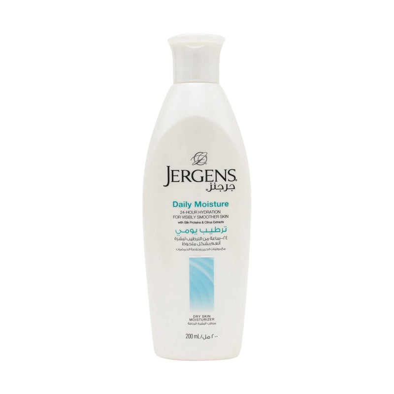 Jergens Daily Moisture Dry Skin Moisturizer with Hydralucence Blend, Silk Proteins & Citrus Extracts
