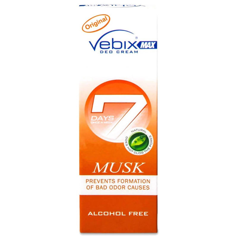 Vebix Deo Cream Musk Deodorant Cream Odor Protection 25 g