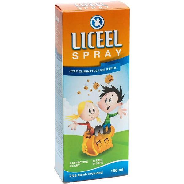 Liceel Anti-Lice Hair Spray with Fine-Tooth Comb, Liquid Scalp Treatment