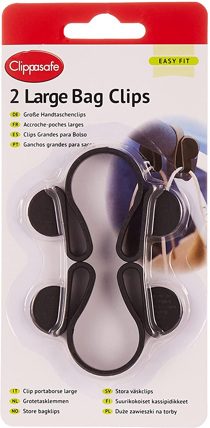 Clippasafe Bag Clips Large Size Stroller Accessories 2 Pack
