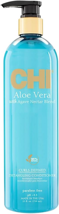 CHI Aloe Vera Curls Defined Detangling Conditioner Agave Nectar Blend 739 ml