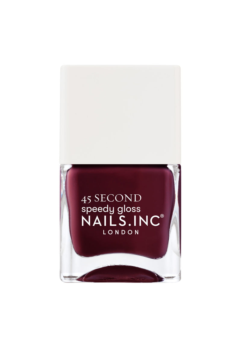 Nails Inc 45 Second Speedy Gloss Nail Polish Plum Meet Me On Regents Street 5061