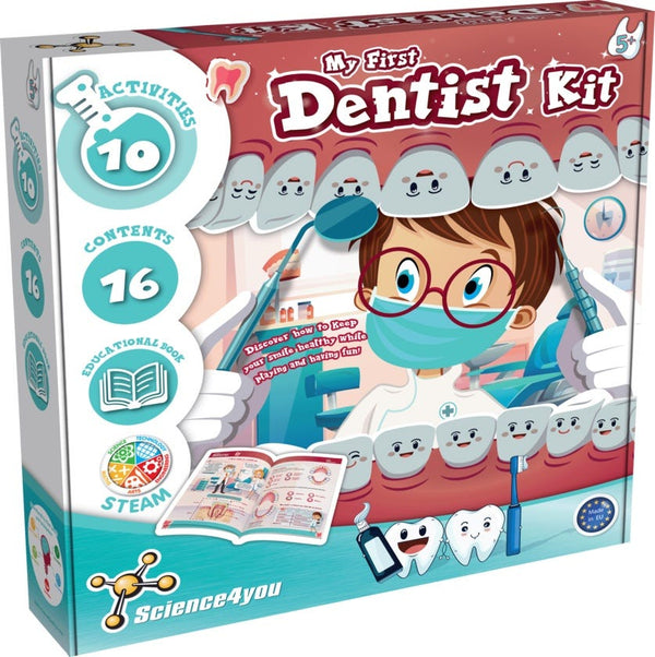 Science4You My First Dentist Kit Educational Pretend-Play Toy, 10 Activities