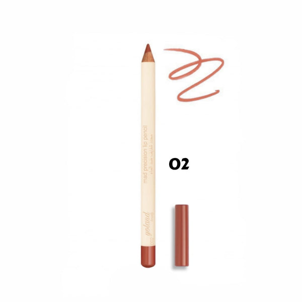 Yolande Beauty Lip Liner Creamy Waterproof Formula Shade 02