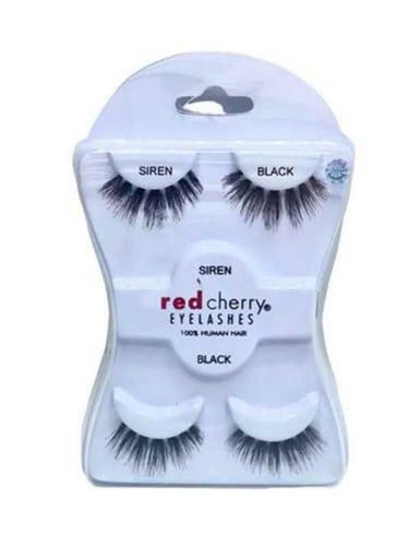 Red Cherry Siren False Eyelashes Natural Human Hair