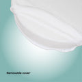 Moon Organic Universal Bassinet Wedge Pillow, White Half Moon, 13-Degree Incline