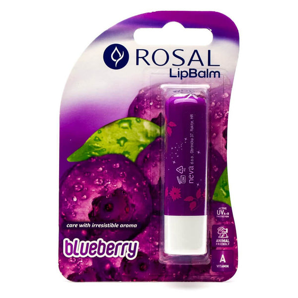 Rosal Blueberry Lip Balm Fruity Scent Natural Gloss 4.5 g