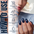 Sally Hansen Salon Effects Press-On Nails Lunar Eclipse Short Squoval Midnight Blue 30 Nails