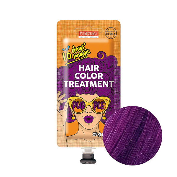 PUREDERM Hair Color Treatment Temporary Purple Hair Color