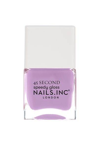 Nails Inc 45 Second Speedy Gloss Nail Polish Quick-Dry Soft Lilac House Hunting In Holland Park