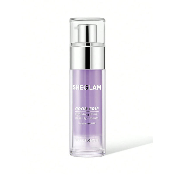 SHEGLAM Good Grip Hydrating Primer, Lightweight AHA Blueberry Formula
