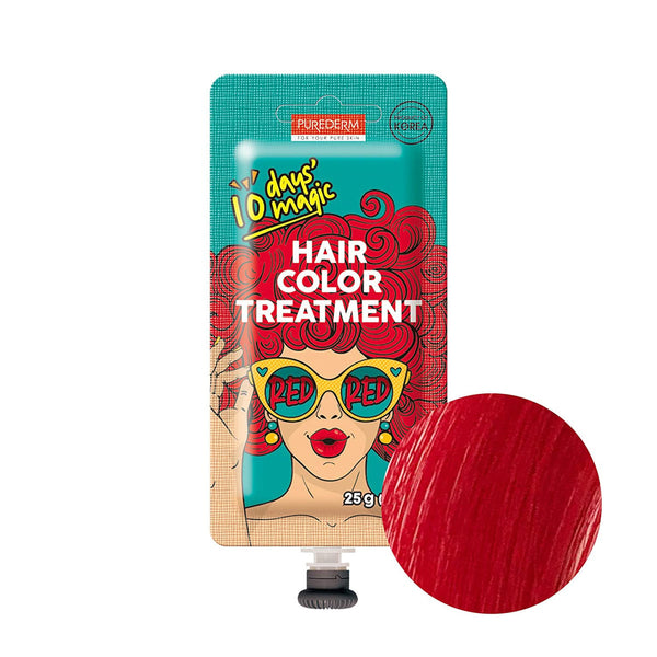 Purederm Hair Color Treatment Temporary Washable Red