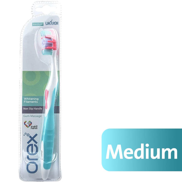 Orex Toothbrush Medium Bristles Brightening Filaments 1 Piece