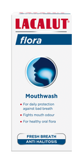 Lacalut Flora Mouthwash with Fluoride and Mint Flavour, 300 ml