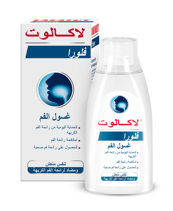 Lacalut Flora Mouthwash with Fluoride and Mint Flavour, 300 ml